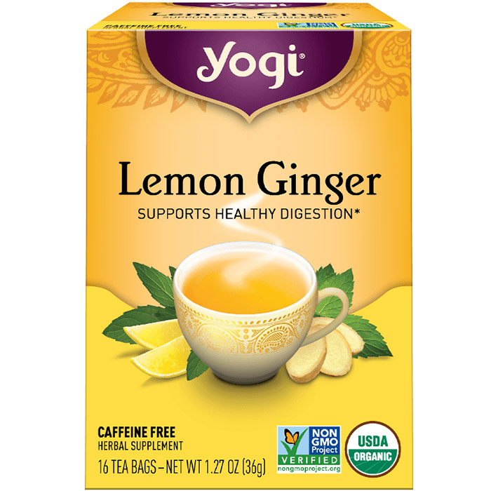 Lemon Ginger Tea (Digestive Aid) 16 tea bags from Yogi Tea