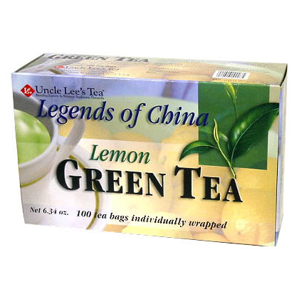 Legends of China, Lemon Green Tea, 100 Tea Bags, Uncle Lees Tea