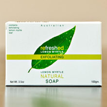 Lemon Myrtle Natural Soap Exfoliating, 3.5 oz, Tea Tree Therapy
