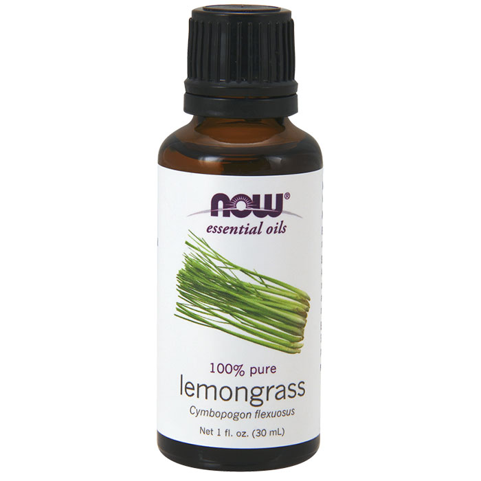 NOW Foods Lemongrass Oil, Pure Essential Oil 1 oz, NOW Foods