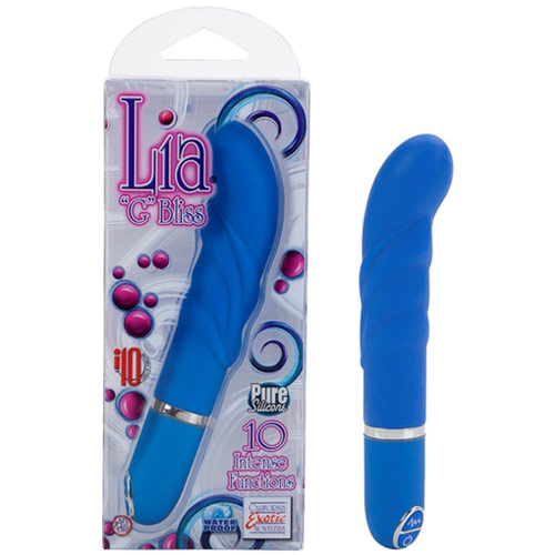 Lia G-Bliss Vibe, G-spot Vibrator, Blue, California Exotic Novelties