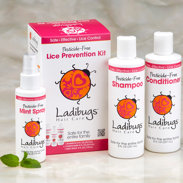 Lice Prevention Kit, 3 pc, Ladibugs Haircare