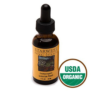 Licorice Root Extract Liquid 1 oz Organic, StarWest Botanicals