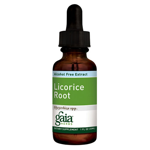 Licorice Root Liquid, Alcohol Free, 1 oz, Gaia Herbs