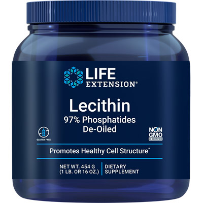 Lecithin Granules (95% Phosphatides de-oiled), 16 oz, Life Extension