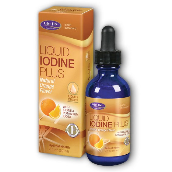 Life-Flo Liquid Iodine Plus, Natural Orange Flavor, 2 oz, LifeFlo