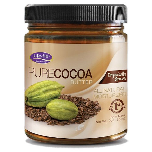 Life-Flo Pure Cocoa Butter Cream Organic, 9 oz, LifeFlo