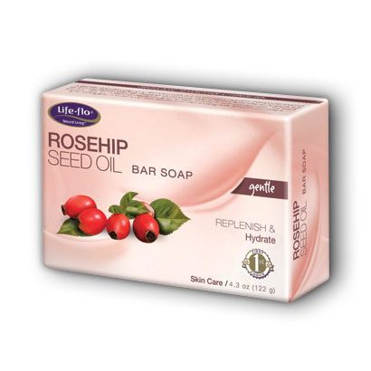 Life-Flo Rosehip Seed Soap Bar, 4.3 oz, LifeFlo