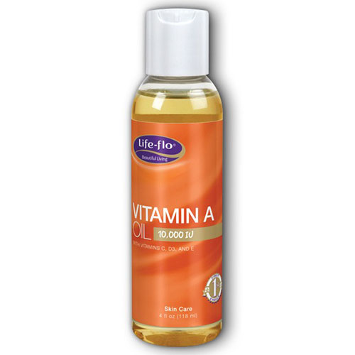 Life-Flo Vitamin A Oil 10,000 IU, Skin Care Oil, 4 oz