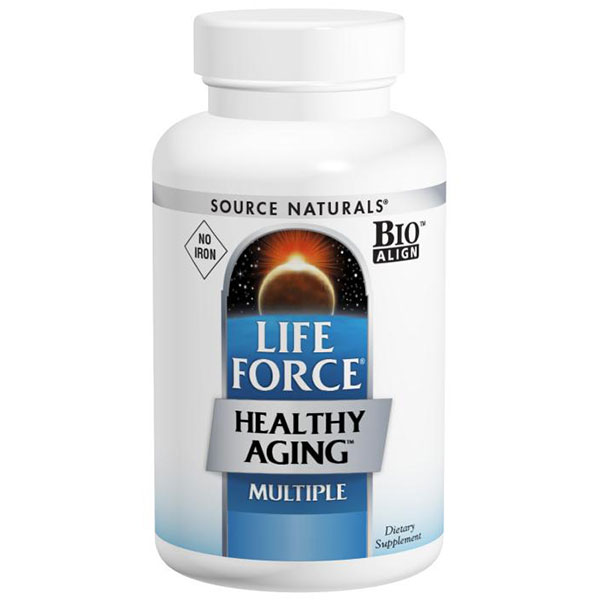 Life Force Healthy Aging Multivitamins, No Iron, 120 Tablets, Source Naturals