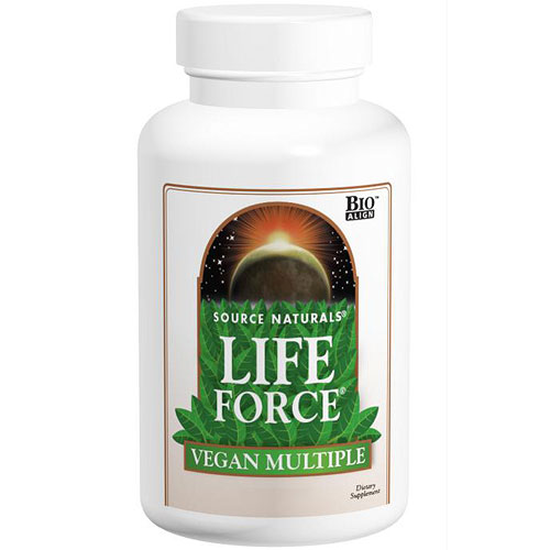Life Force Vegan Multiple, Vegetarian Multi-Vitamins, 120 Tablets, Source Naturals