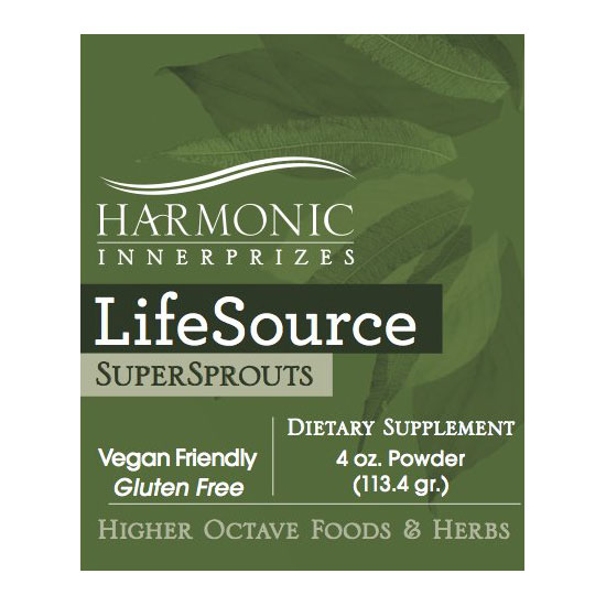 LifeSource SuperSprouts Powder (Super Sprouts), 4 oz, Harmonic Innerprizes
