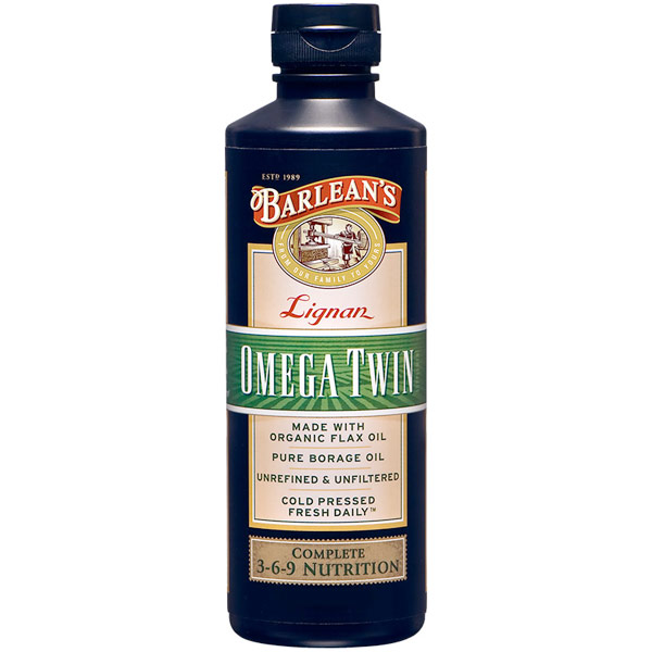 unknown Lignan Omega Twin, Liquid, 12 oz, Barlean's Organic Oils