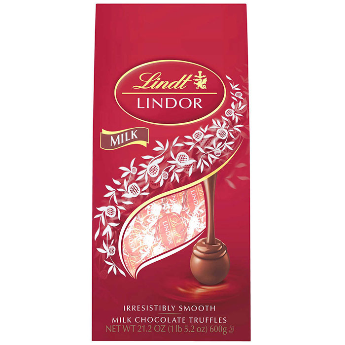 Lindt Lindor Milk Chocolate Truffles, 21.2 oz (600 g)