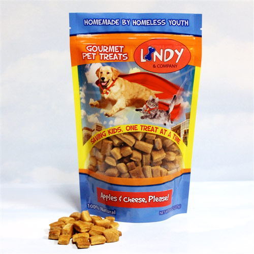 Lindy & Company Gourmet Dog Treats - Apples & Cheese Please, 8 oz