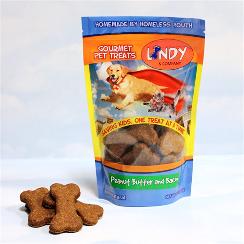 Lindy & Company Gourmet Dog Treats - Peanut Butter and Bacon, 8 oz