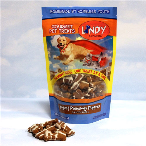 Lindy & Company Gourmet Dog Treats - Yogurt Peanutty Puppers, 8 oz