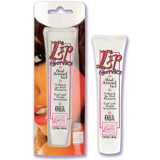 Lip Service Oral Arousal Gel, 1.5 oz, California Exotic Novelties