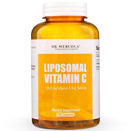 Liposomal Vitamin C, Value Size, 180 Capsules, Dr. Mercola