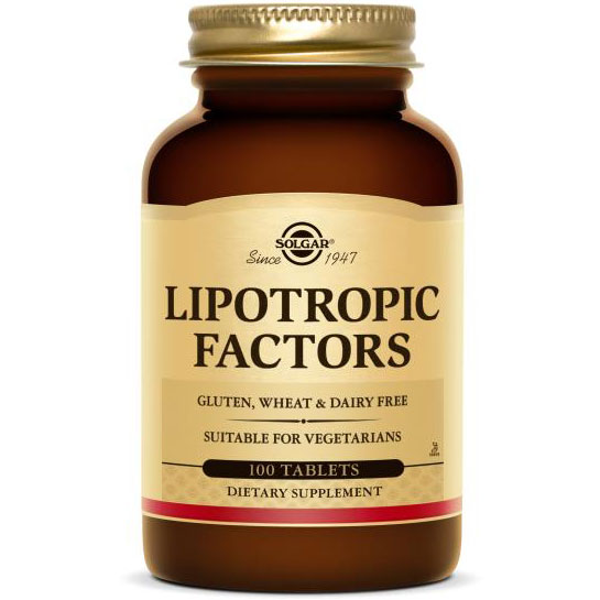 Lipotropic Factors Vegetarian Formula, 100 Tablets, Solgar