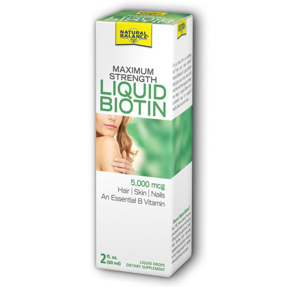 Liquid Biotin 5000 mcg, 2 oz, Natural Balance