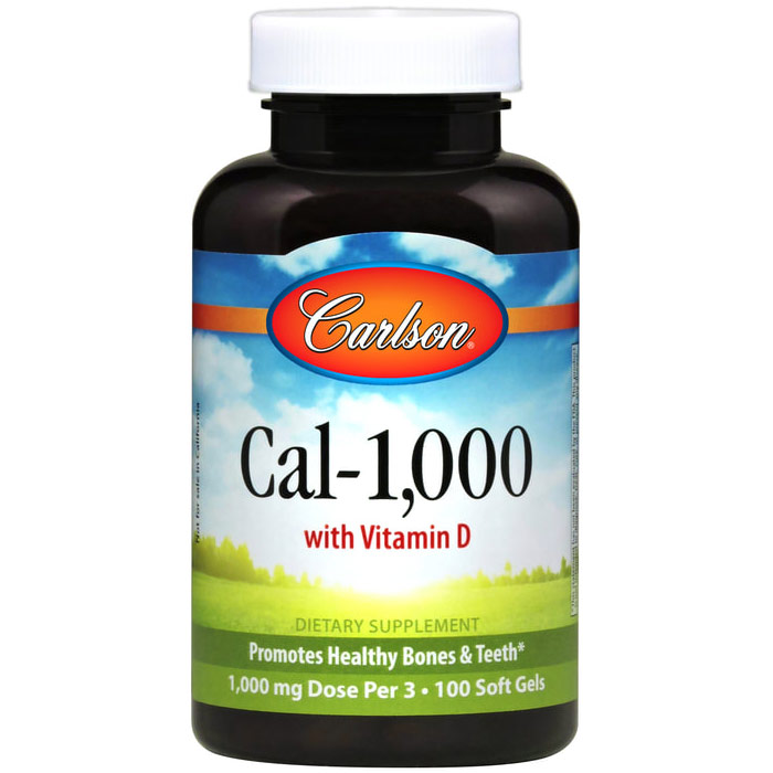Liquid Calcium With Vitamin D, 100 softgels, Carlson Labs