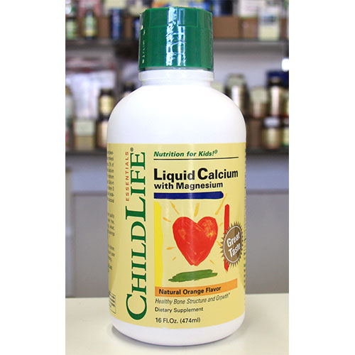ChildLife Liquid Calcium with Magnesium For Children, Natural Orange, 16 oz