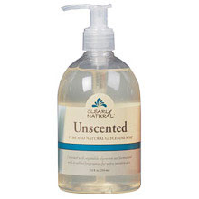 Liquid Glycerine Soap, Unscented, 12 oz, Clearly Natural