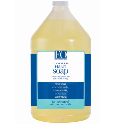 EO Products Liquid Hand Soap Unscented Refill, 128 oz, EO Products