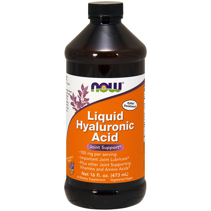 Liquid Hyaluronic Acid 100 mg, 16 oz, NOW Foods