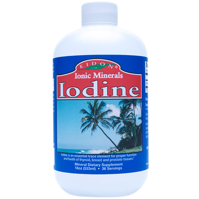 Liquid Iodine, 18 oz, Eidon Ionic Minerals