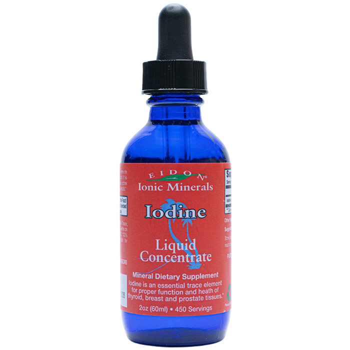 Eidon Ionic Minerals Liquid Iodine Concentrate, 2 oz, Eidon Ionic Minerals