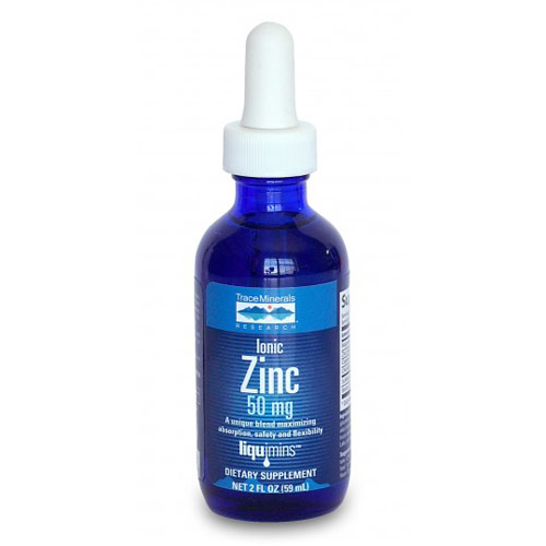 Ionic Zinc Liquid, 50 mg, 2 oz, Trace Minerals Research
