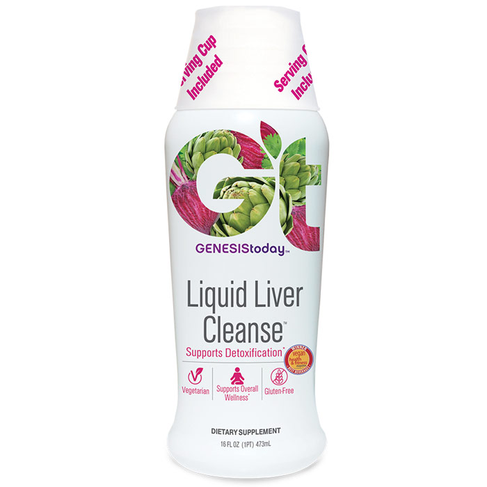 Liquid Liver Cleanse, Supports Detoxification, 16 oz, Genesis Today
