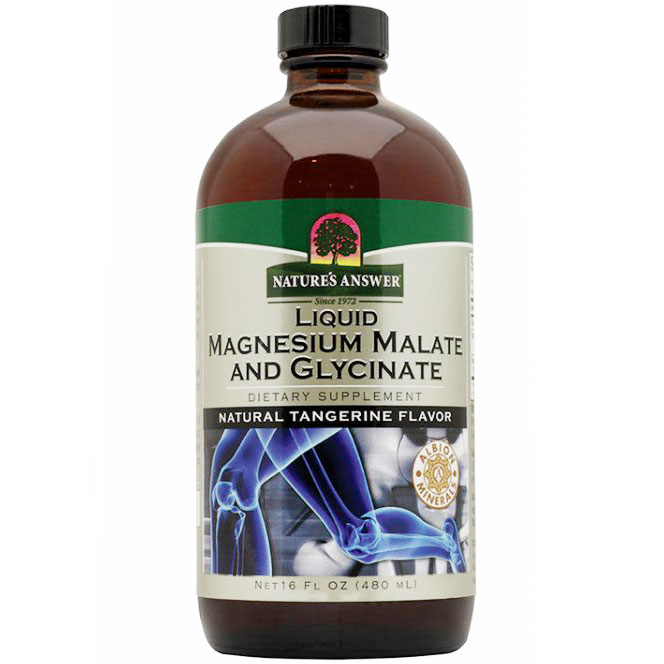 Liquid Magnesium Malate & Glycinate, 16 oz, Natures Answer