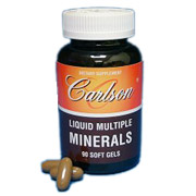 Carlson Laboratories Liquid Multiple Minerals ( Multi Mineral ) 180 softgels, Carlson Labs