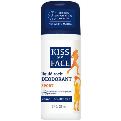 Liquid Rock Roll-on Deodorant, Sport, 3 oz, Kiss My Face