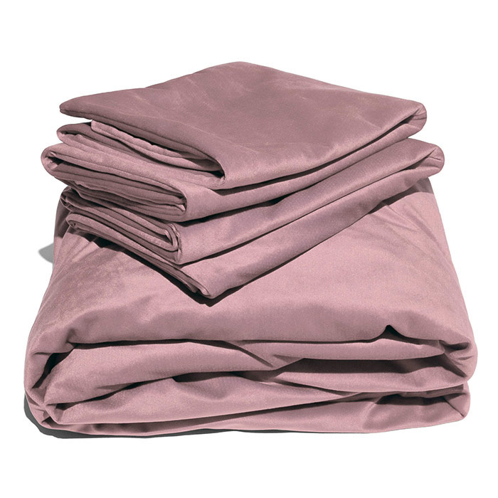 Liquid Velvet Sheet & Pillowcases - King, Rose, Liberator Bedroom Adventure Gear