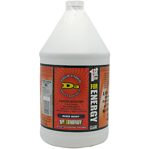 HPF Vitamin D3 Liquid (Great Tasting Vitamin D), 1 Gallon (128 oz), High Performance Fitness