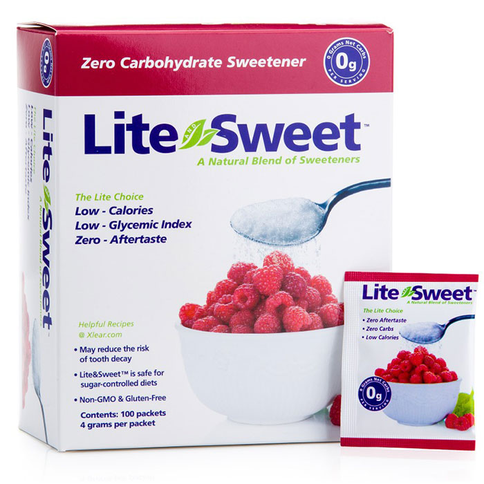 Lite & Sweet Sweetener 4g Sachets, 100 ct, Xlear (Xclear)