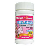 Little Animals Chewables with Iron, 120 Tablets, Mason Natural
