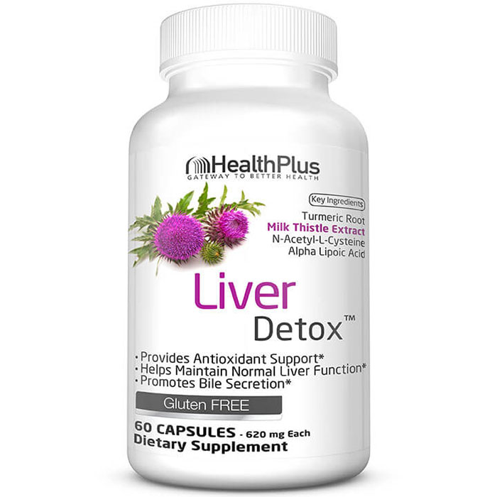 Liver Detox (Liver Cleanse), 60 Capsules, Health Plus Inc.