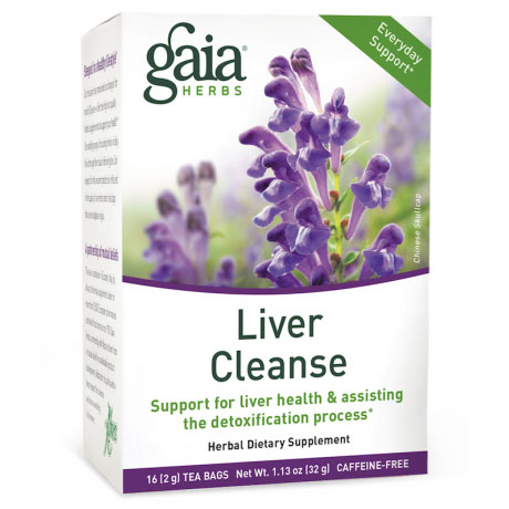 Liver Cleanse Tea, Everyday Support, 16 Tea Bags x 6 Boxes, Gaia Herbs