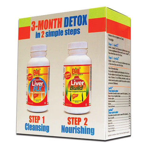 Liver Detox 3 Month Kit, 120 Capsules x 2 Bottles, Bill Natural Sources