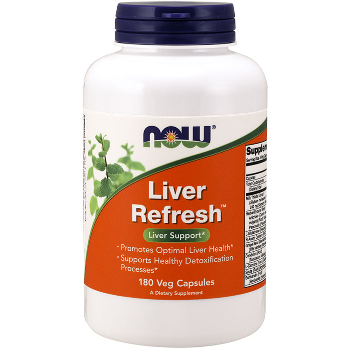 Liver Refresh, Value Size, 180 Veg Capsules, NOW Foods