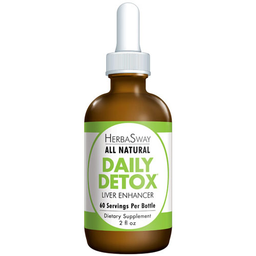 Daily Detox Herbal Liquid, Liver Enhancer, 2 oz, HerbaSway