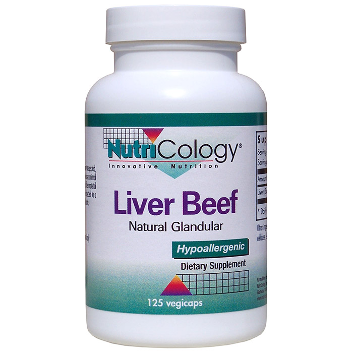 Liver Glandular Organic 500mg 125 caps from NutriCology