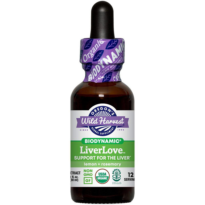 LiverLove, Biodynamic Herbal Tonic, Liver Support, 2 oz, Oregons Wild Harvest