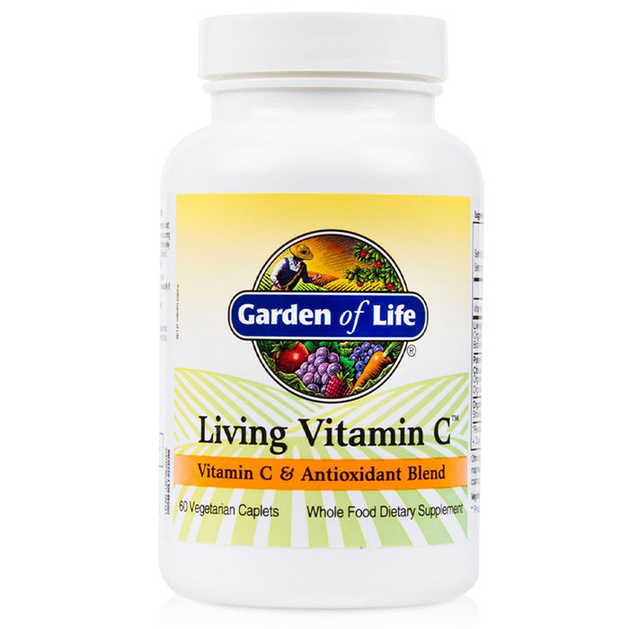 Living Vitamin C, 60 Veggie Caplets, Garden of Life