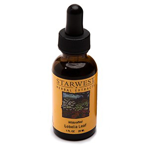 Lobelia Herb Extract Liquid 1 oz, StarWest Botanicals